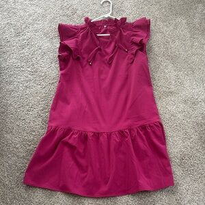 Womens' pink Dress with pockets